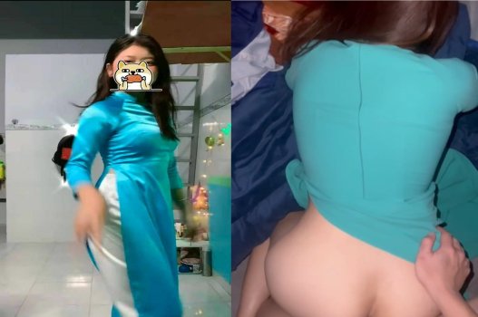 Nữ sinh mặc áo dài quyến rũ trong clip hot