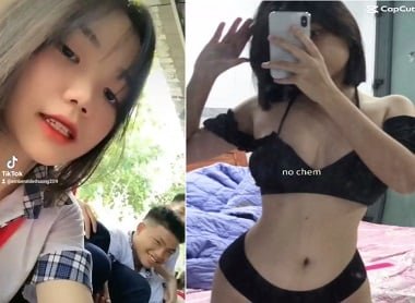 Em học sinh xinh đẹp khi cho bạn địt